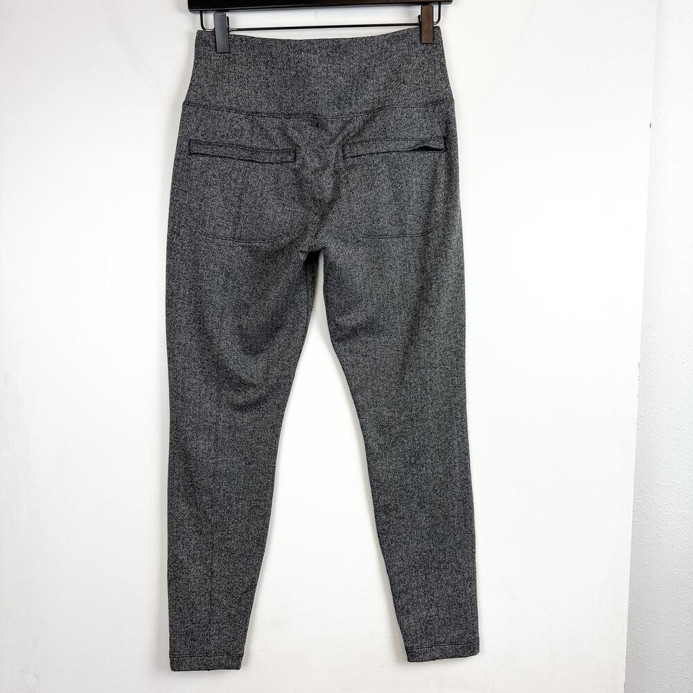 Athleta Delancey Herringbone Tight Leggings Black Gray - M - Picture 4 of 8